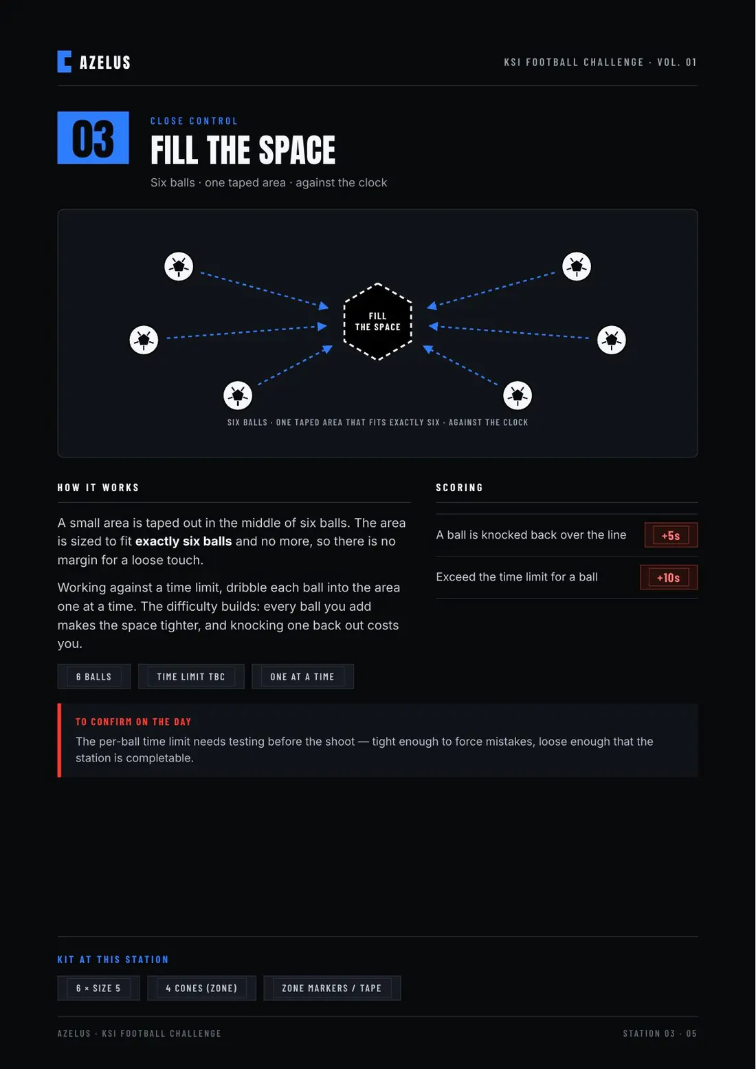 KSI Football Challenge Volume 01 creative brief, page 5 of 8